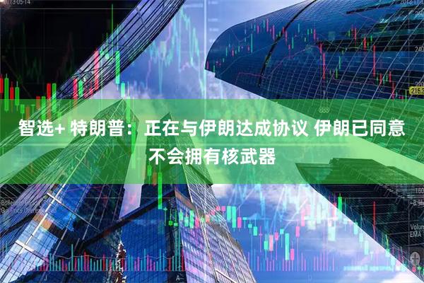 智选+ 特朗普：正在与伊朗达成协议 伊朗已同意不会拥有核武器